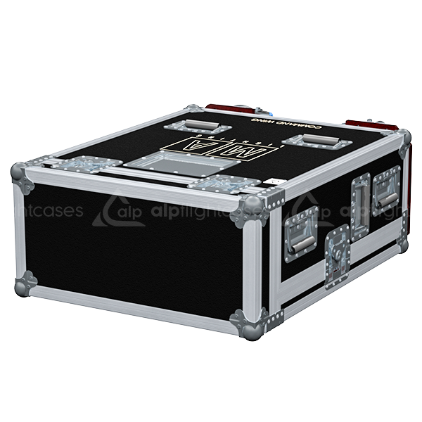 ALP FLIGHT CASES COMMAND WING ON PC + DISPLAY + LED - WHEELS