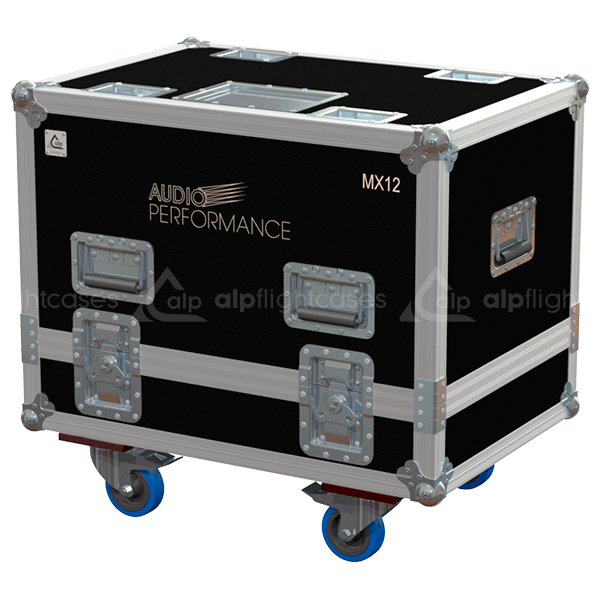 <transcy>ALP FLIGHT CASES 2X AUDIO PERFORMANCE MX12 - ROULETTES </transcy>