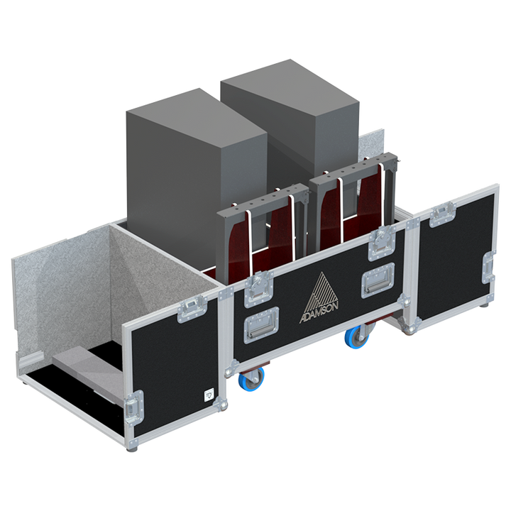 ALP FLIGHT CASES 2x ADAMSON S10P + FRAME