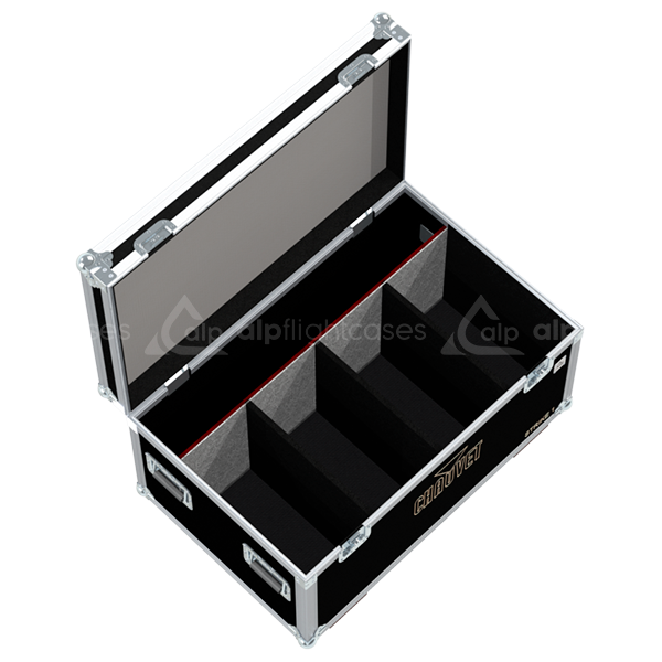 Flight Case 4X CHAUVET STRIKE 1 - WHEELS
