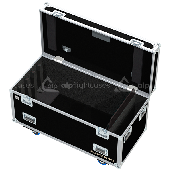 Flight Case 5X CABINET LED P2.6 - WHEELS