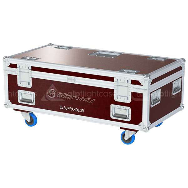 ALP FLIGHT CASES 8X STARWAY SUPRAKOLOR - WHEELS