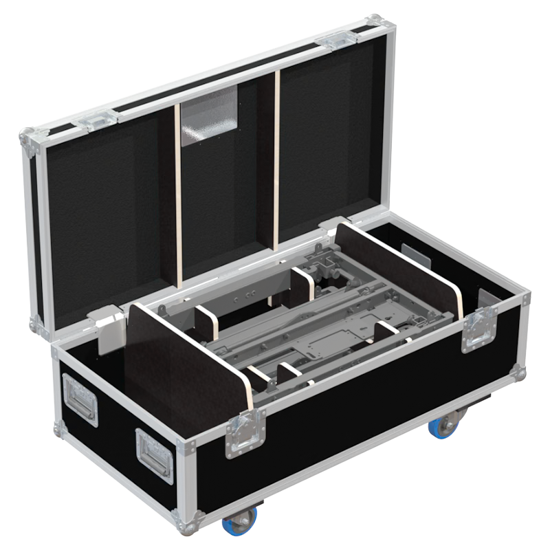 Flight Case 2x NEXO BUMPER VNT BUMPM10 - WHEELS