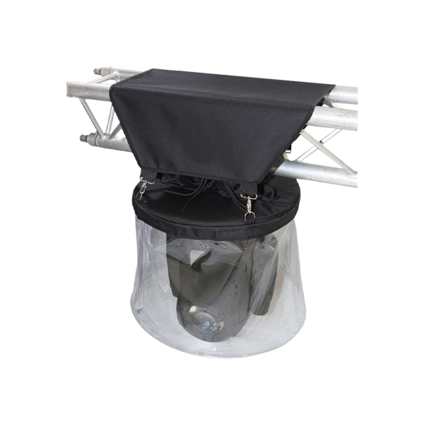Flight Case ALP RAIN COVER DIAMETER 450, REMOVABLE SKIRT 300 MM, 2 HOOK OUTLETS