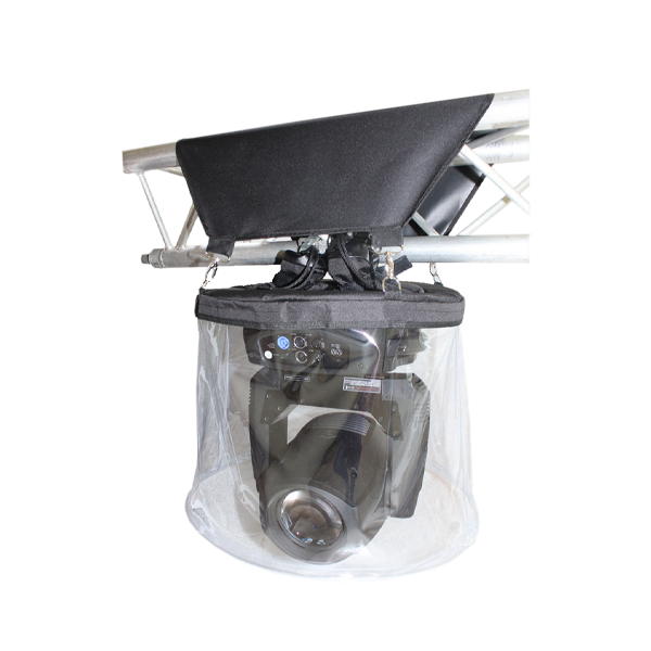 Flight Case ALP RAIN COVER DIAMETER 600, REMOVABLE SKIRT 300 MM, 2 HOOK OUTLETS - BLACK FINISH