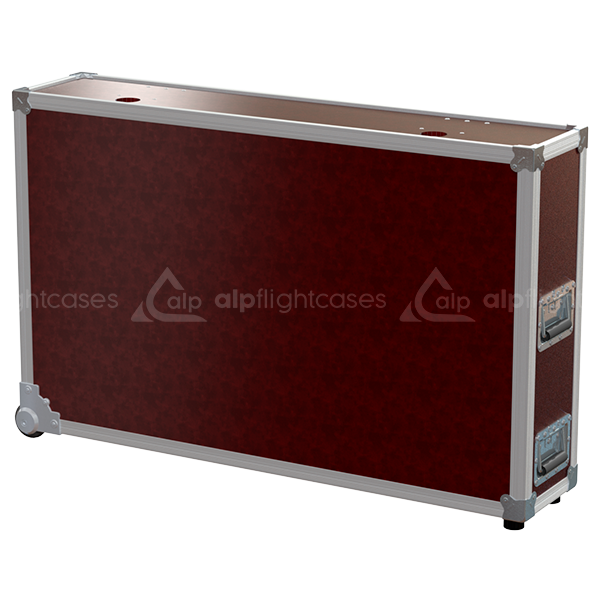 ALP FLIGHT CASES SLIM 1X LCD AJUSTABLE W621-975XD100XH595MM - WHEELS