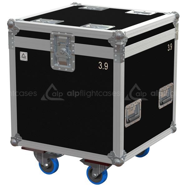 Flight Case 4X PANEL INFILED STRAGHT W500XD120XH500MM - WHEELS