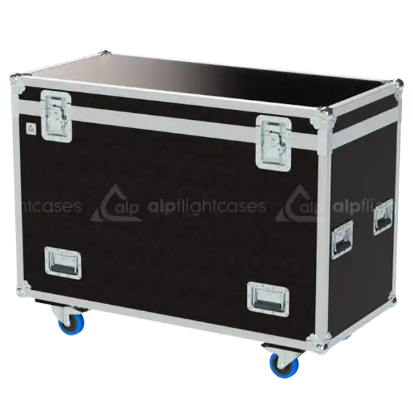 Front view of the high-capacity Standard Trunk flight case (1200x600x800mm) by ALP Flight Cases