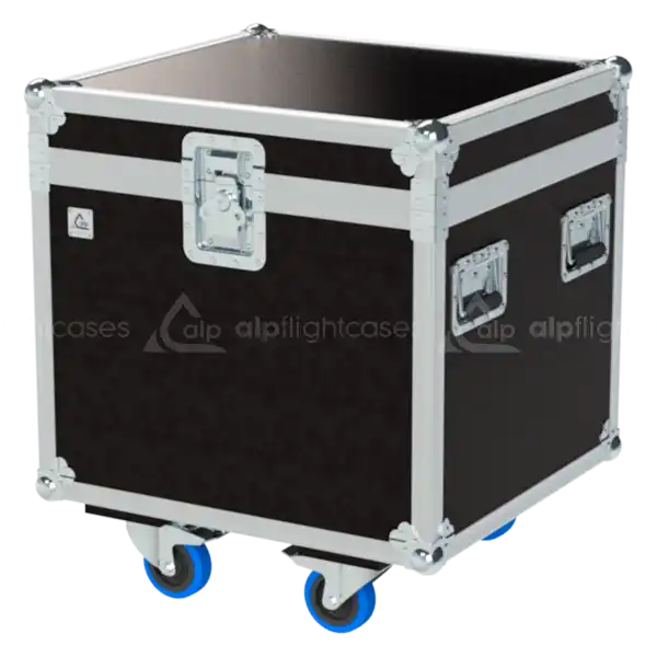 Front view of the professional Cube Standard Trunk flight case (600x600x600mm) by ALP Flight Cases