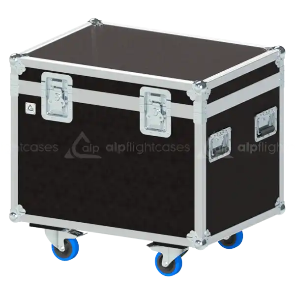Front view of the professional compact Standard Trunk flight case (800x600x600mm) by ALP Flight Cases