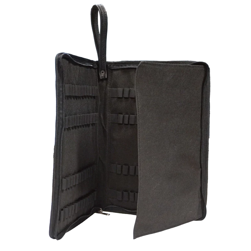 Open empty view of the ALP Bag Pencil Holder showing the internal compact storage layout