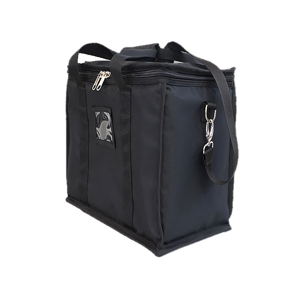 Professional custom fit bag front view, featuring durable 1500 Denier Cordura for a Chamsys QuickQ 20 Console by ALP Bags