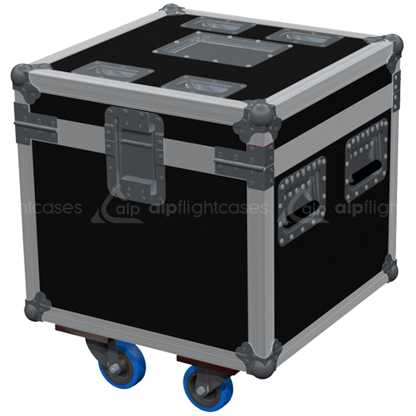 Professional flight case rear view, showcasing structural integrity and touring-grade finishing for CM Lodestar motor by ALP Flight Cases.