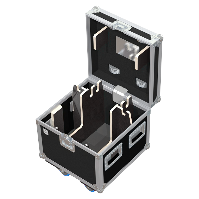 Empty interior view of ALP flight case for 1x CM Lodestar 0.5T motor