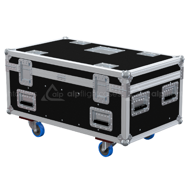 Professional flight case rear view, showcasing structural integrity and touring-grade finishing for CM Lodestar motors by ALP Flight Cases.