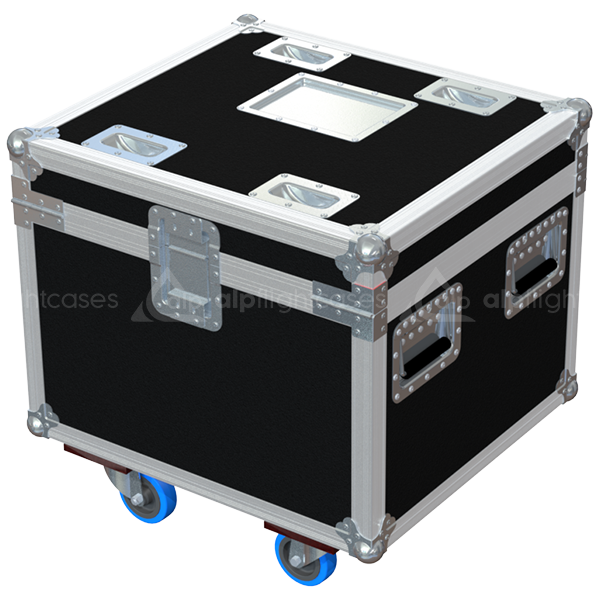 Professional flight case rear view, showcasing structural integrity and touring-grade finishing for CM Lodestar motor by ALP Flight Cases.