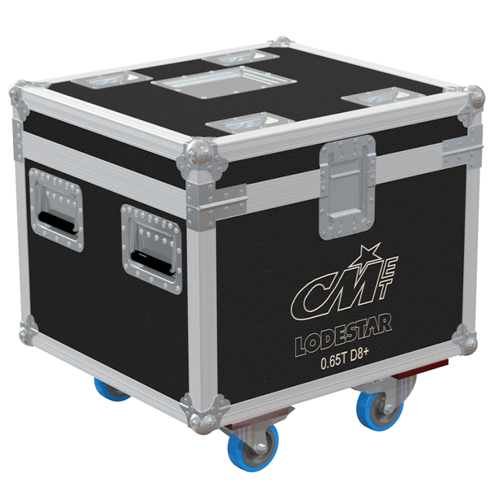 Rear view of ALP touring flight case designed for 1x CM Lodestar 0.65T D8+ motor