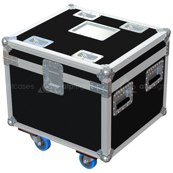 Professional flight case rear view, showcasing structural integrity and touring-grade finishing for CM Lodestar motor by ALP Flight Cases.
