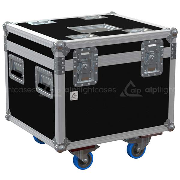 Professional flight case front view, featuring durable construction and high-quality hardware for 1x CM Lodestar 1T D8L motor by ALP Flight Cases.