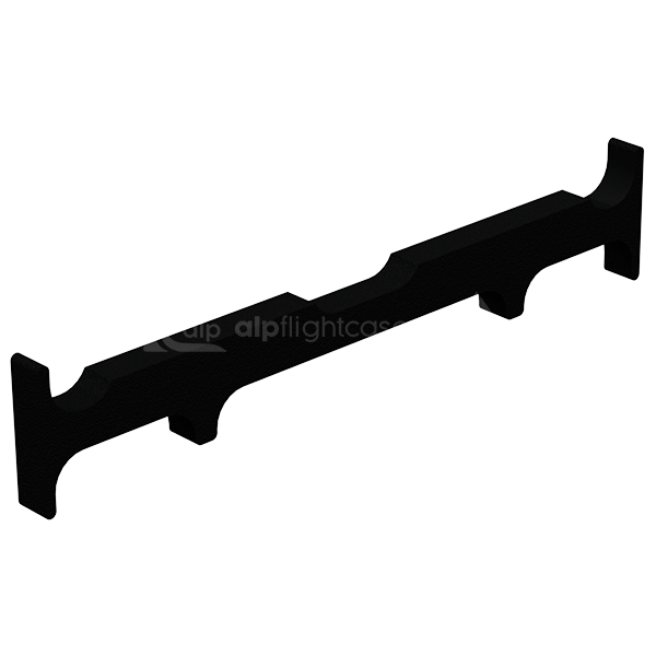 Front profile view of the professional 18mm Birch Plywood dolly structure spacer designed for 30LDV units by ALP Flight Cases