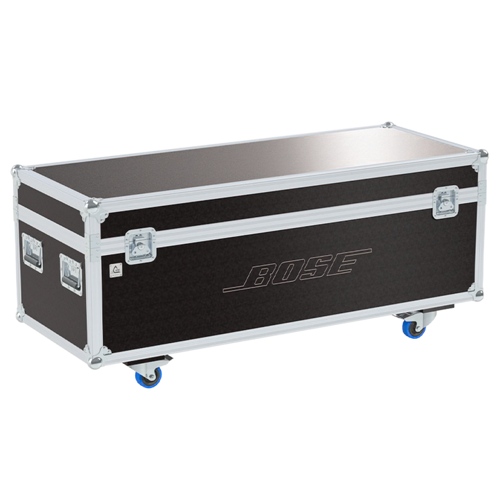 Front view of the professional quad touring flight case for 4x Bose 802 Series II speakers by ALP Flight Cases