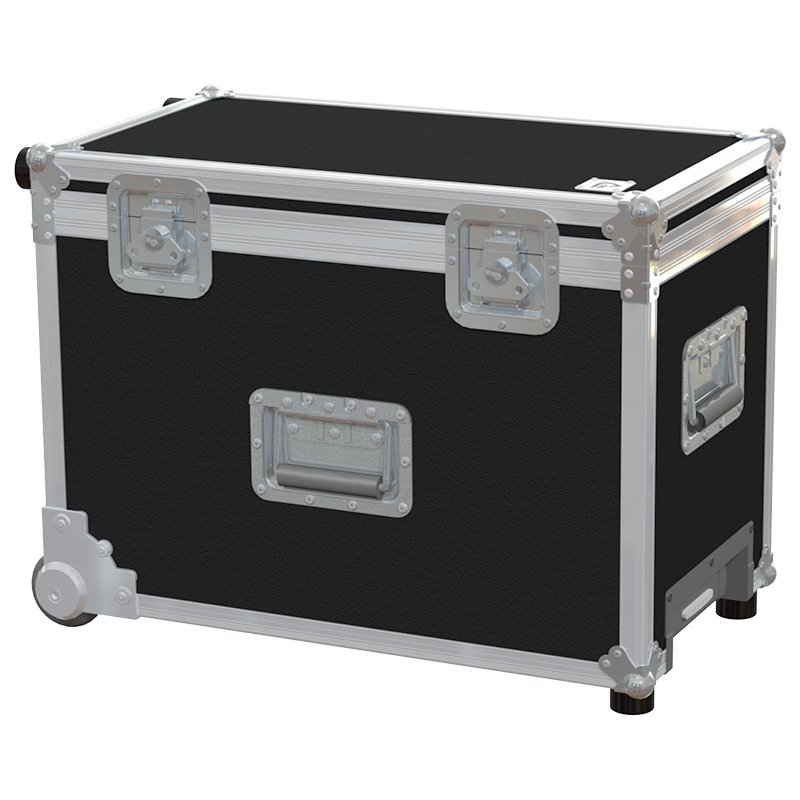 Front view of the professional flight case for Audiophony Combo CR12A portable sound system by ALP Flight Cases