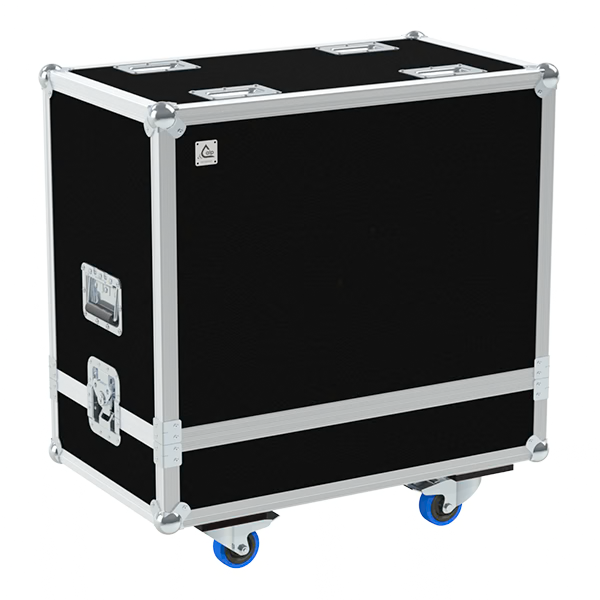 Front view of the professional flight case for Fender '59 Bassman 4x10 combo by ALP Flight Cases