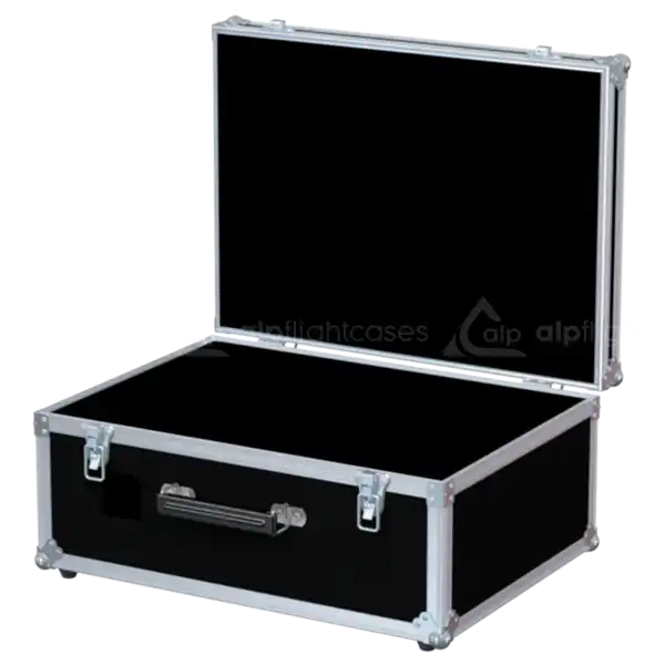 Empty interior of the 560x400x235mm case highlighting the protective lining and deep storage space