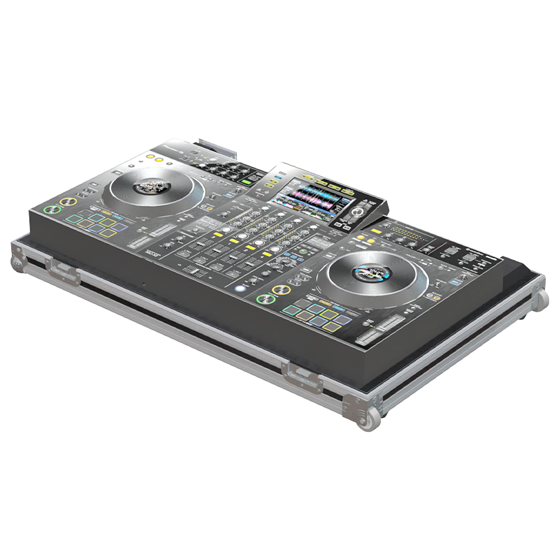 Pioneer XDJ-XZ professional DJ system safely secured inside the custom flight case for events and touring
