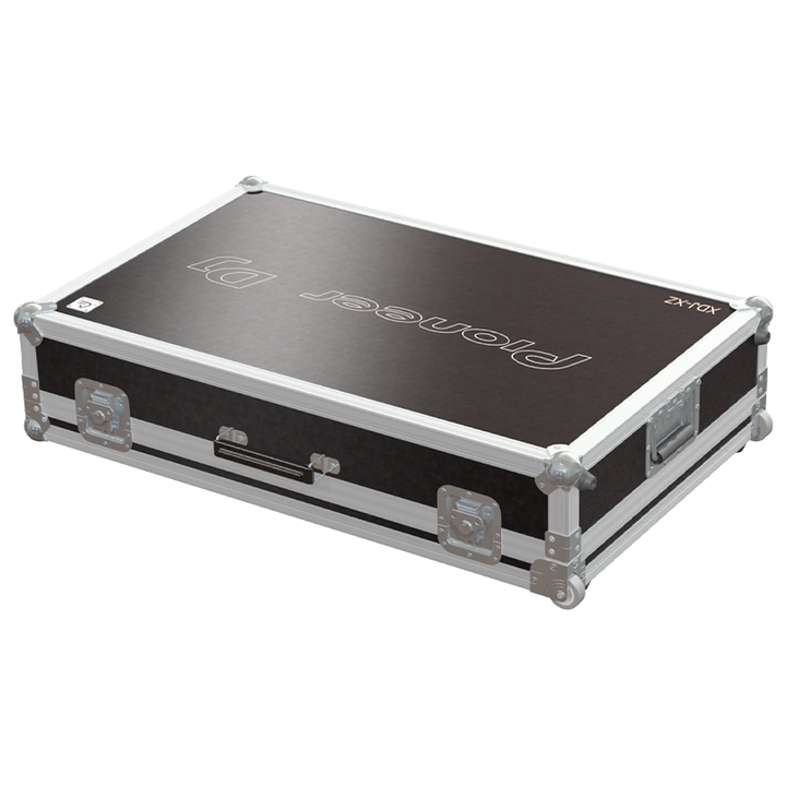 Rear view of the road case for Pioneer XDJ-XZ showing heavy-duty hardware and 9mm birch plywood construction