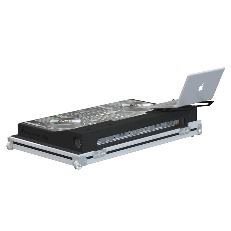 Rear view of the road case for Pioneer XDJ-XZ Series III V2 showing heavy-duty hardware and 10mm birch plywood