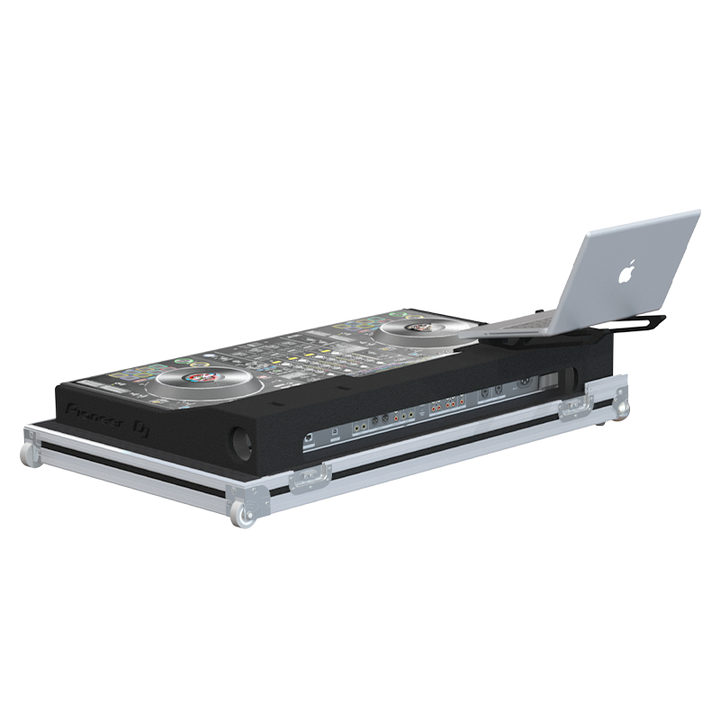 Rear view of the road case for Pioneer XDJ-XZ Series III V2 showing heavy-duty hardware and 10mm birch plywood