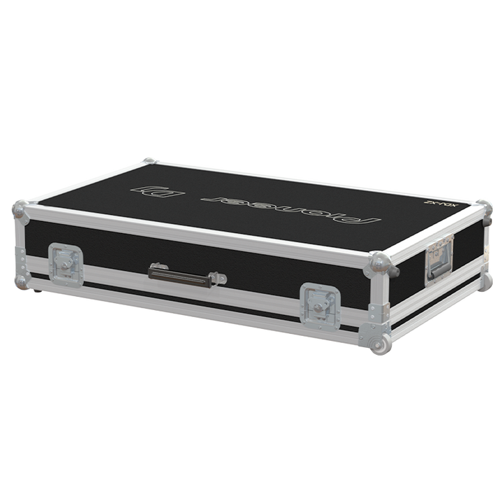 Rear view of the road case for Pioneer XDJ-XZ Series III V2 showing heavy-duty hardware and 10mm birch plywood
