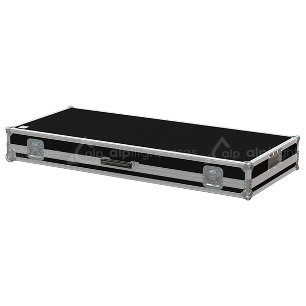 Front view of the professional DJ regie flight case for 2x Pioneer CDJ-2000 and 1x DJM-900 mixer by ALP Flight Cases