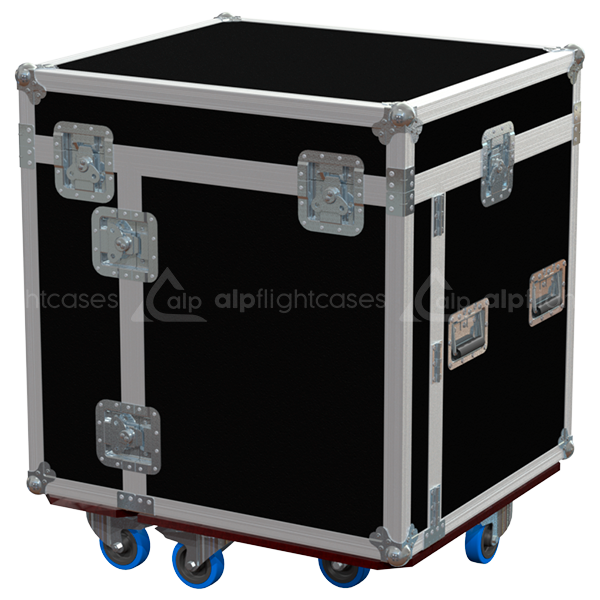 Front view of the professional 12U 530mm deep tool case office by ALP Flight Cases