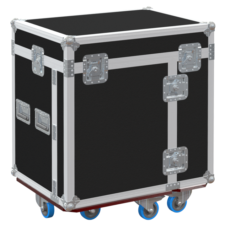 Front view of the professional tool case office with 4 drawers and front cover table by ALP Flight Cases