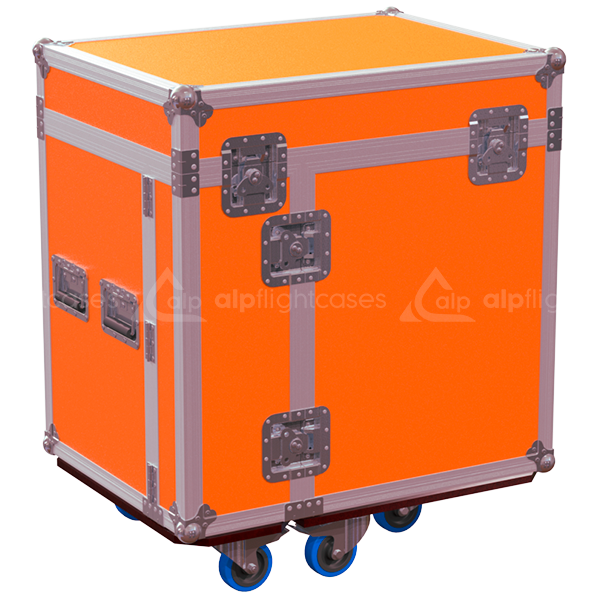 Front view of the professional tool case office workstation by ALP Flight Cases