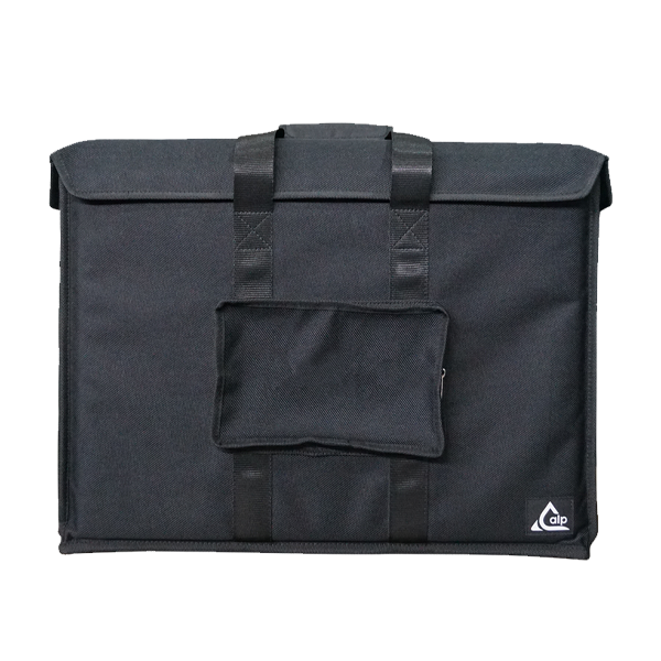 Professional custom fit bag front view, featuring durable 1500 Denier Cordura for a MA Lighting dot2 core console by ALP Bags