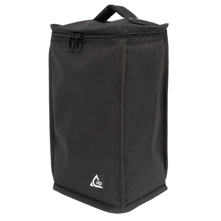 Front view of the professional padded transport bag in 1500D Cordura for Nexo PS8 loudspeaker by ALP Bags