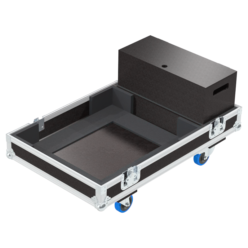 Side profile highlighting the robust 10mm structural framework, integrated stacking dishes, and ergonomic placement of the multiple recessed handles for team lifting