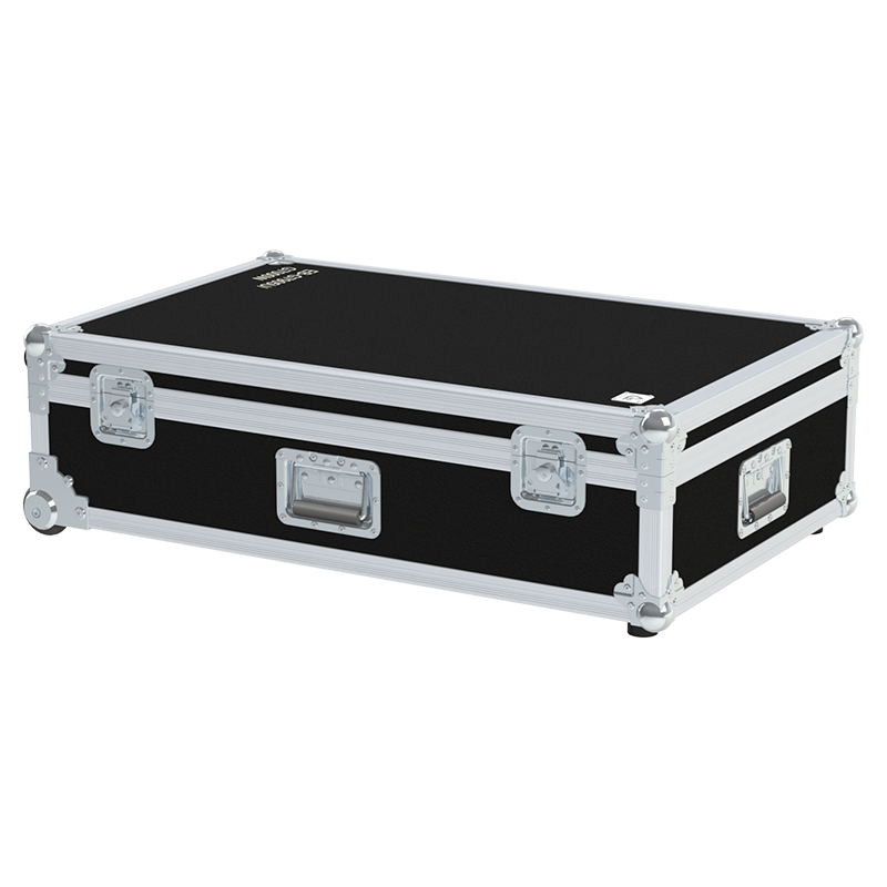 Exterior front view of the professional Epson projector flight case featuring 10mm Birch Plywood, durable PVC finish, and medium butterfly catches by ALP Flight Cases