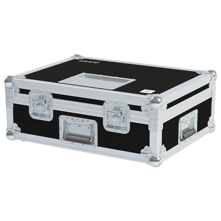 Exterior front view of the professional Optoma ZU510T projector flight case featuring 10mm Birch Plywood and durable PVC finish by ALP Flight Cases