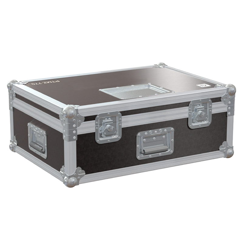 Exterior front view of the professional Panasonic PT-MZ770 projector flight case featuring 7mm Birch Plywood and durable PVC finish by ALP Flight Cases