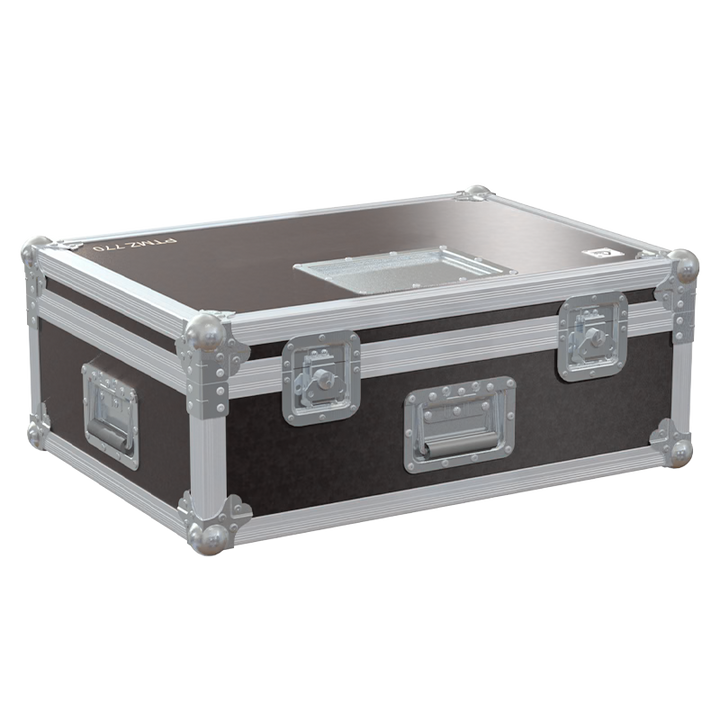 Exterior front view of the professional Panasonic PT-MZ770 projector flight case featuring 7mm Birch Plywood and durable PVC finish by ALP Flight Cases