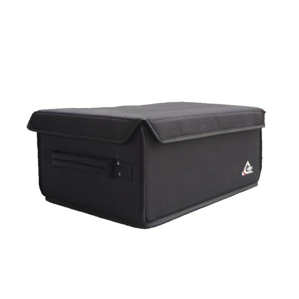 Front right perspective view of the custom ALP Bags professional dual semi-rigid bag for 2x Sony BRC-X1000 cameras