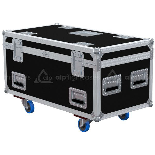Rear view of ALP touring flight case designed for 2x Verlinde SR5 0.5T motors